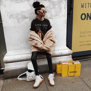 White Nike Air Force 1 High Tops